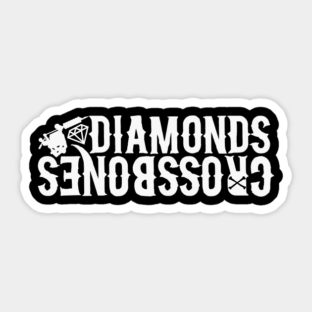 MIRROR LOGO Sticker by DIAMONDSANDCROSSBONES